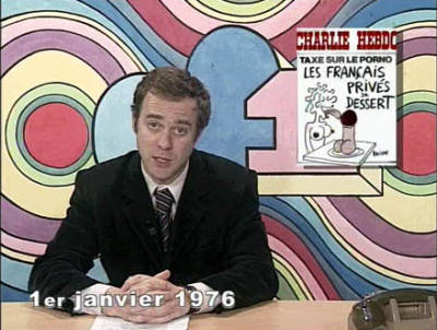 Parodie du journal télévisé au lendemain du vote de la loi de 1975